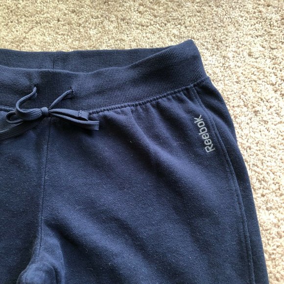 Reebok Women's Fleece Joggers/Track Pants, Size Small, Navy Blue, Polyester - Picture 4 of 10